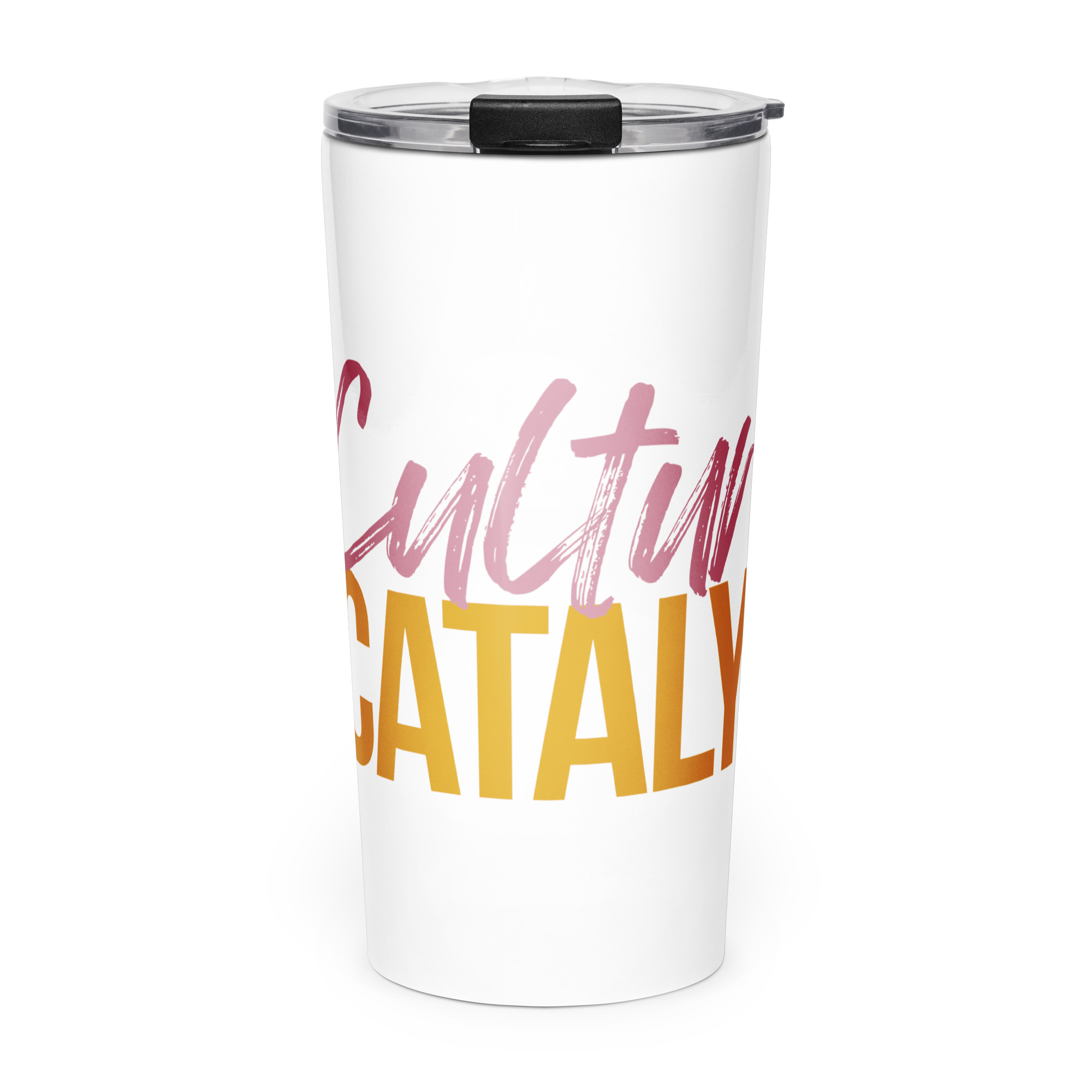 Tapered stainless steel tumbler